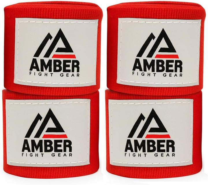 Amber Fight Gear Mexican Style 200-Inch Elastic Boxing Hand Wraps