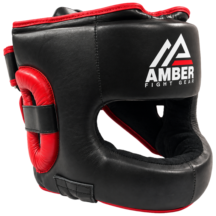 Ultimate All-Leather Face-Saver Headgear, Enhanced Comfort, Advanced Face Bar Protection, Secure Fit, and Shock-Absorbing Padding for MMA, Boxing, Kickboxing, and Martial Arts Training