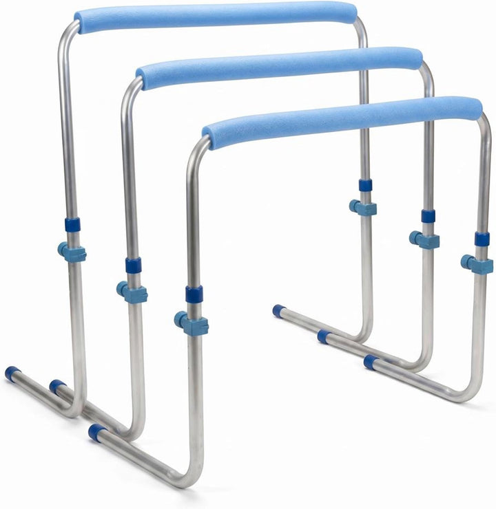 Amber Fight Gear Adjustable Aluminum Training Hurdles, Self-Return, Set of 3