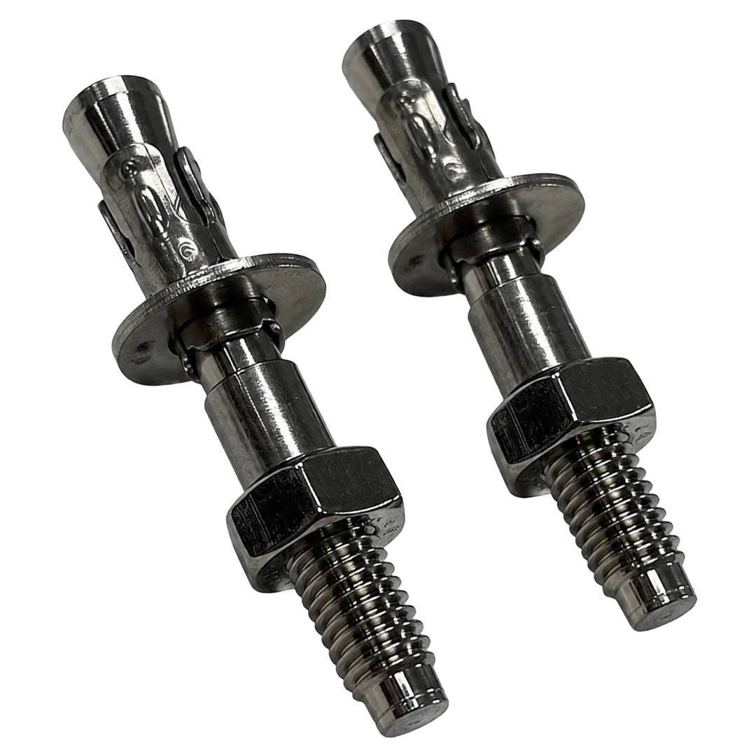 Dynamo Stainless Steel 304 Wedge Expansion Bolt for Hard Rock - Outdoor Use, 25kN Minimum Strength M10x70mm, Pack of 2