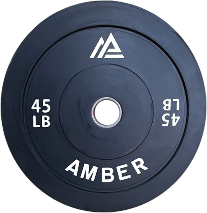 Amber Fight Gear Olympic Bumper Plates with 2-Inch Stainless Steel Hub