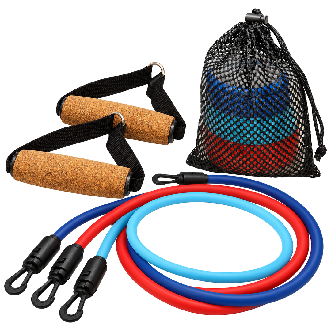 Resistance Band Latex Free: Effective Workout Tool for Fitness Pros - Adjustable, Durable, and Convenient with Travel Pouch