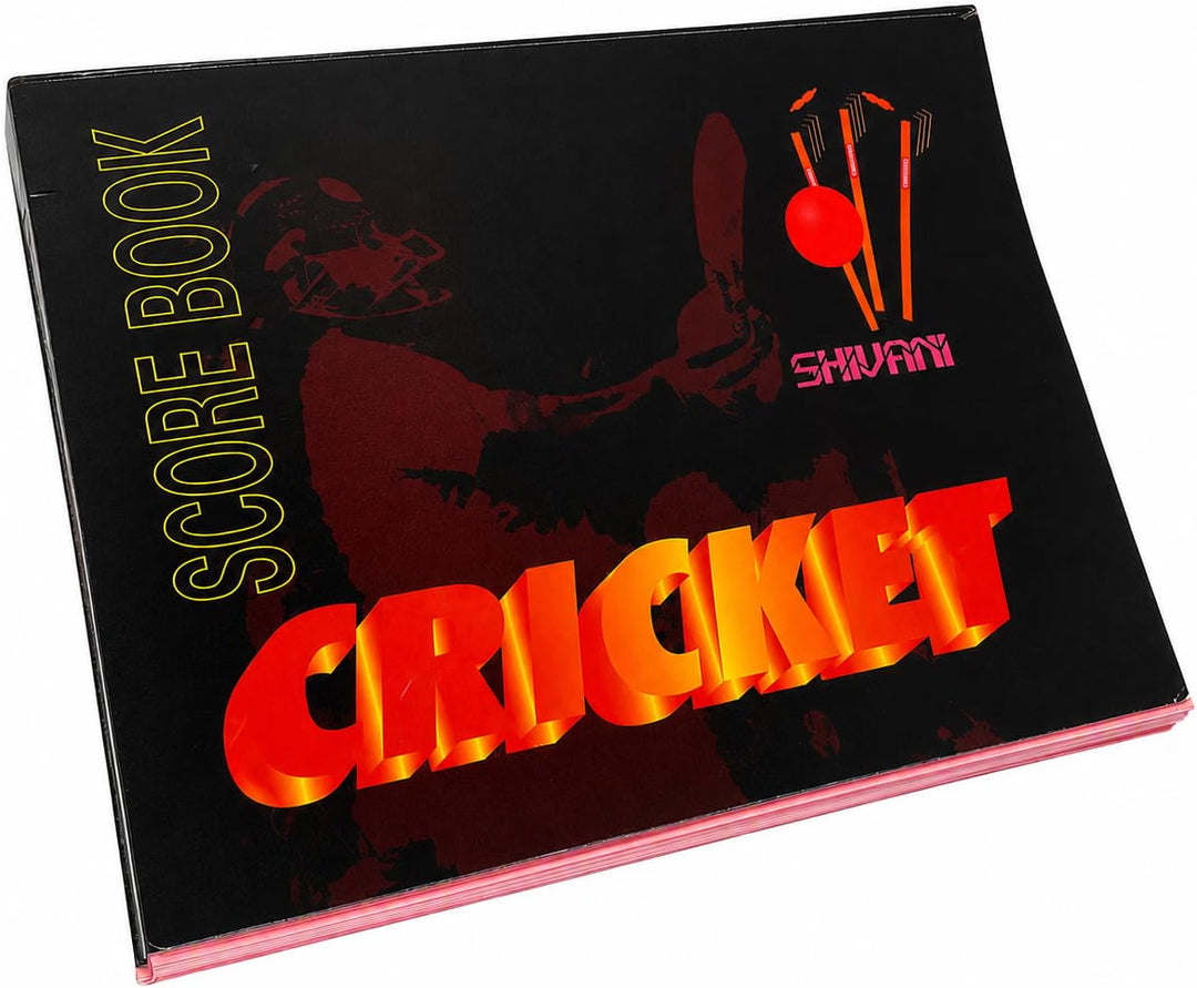 Amber Fight Gear Cricket Scorebook for Match Records, Multiple Innings