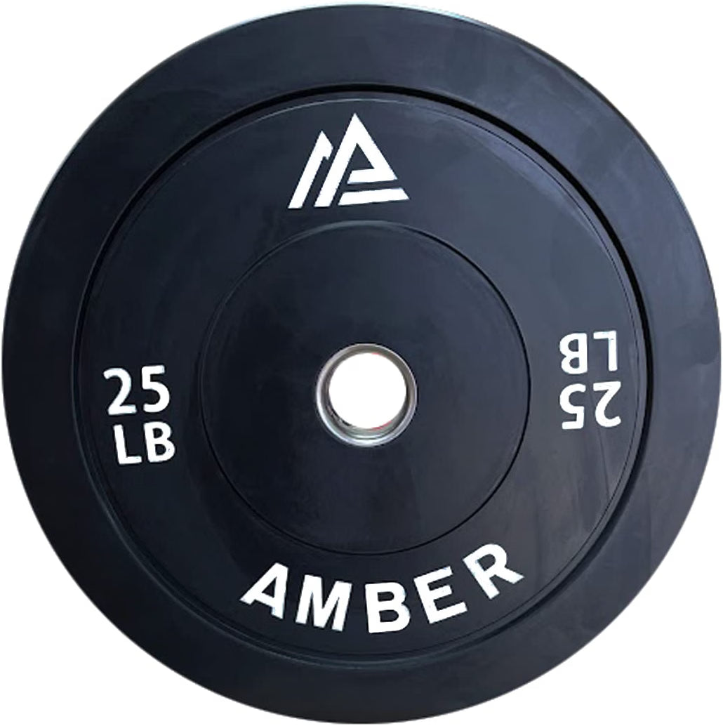 Amber Fight Gear Olympic Bumper Plates with 2-Inch Stainless Steel Hub