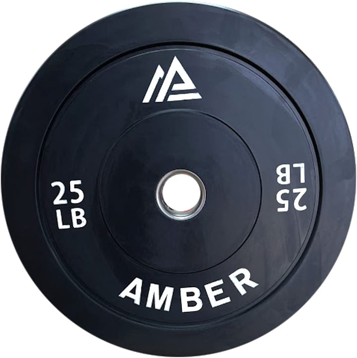 Amber Fight Gear Olympic Bumper Plates with 2-Inch Stainless Steel Hub