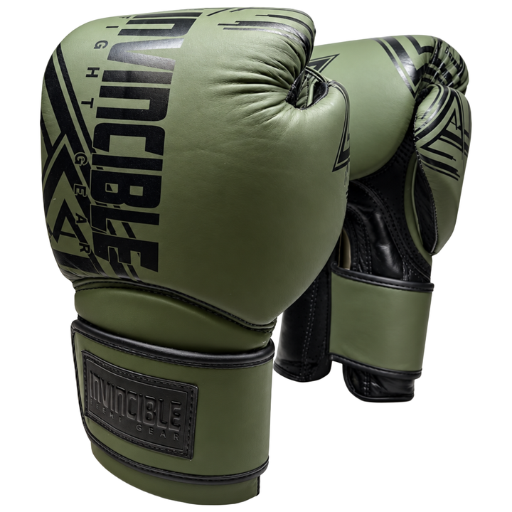 Invincible Fight Gear All Leather Pro Hybrid Boxing Gloves
