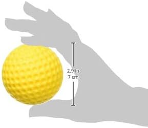Heater Yellow Dimpled Baseballs, 1 Dozen, Polyurethane Material, Optic Yellow Color, for Use in Real Ball Pitching Machines