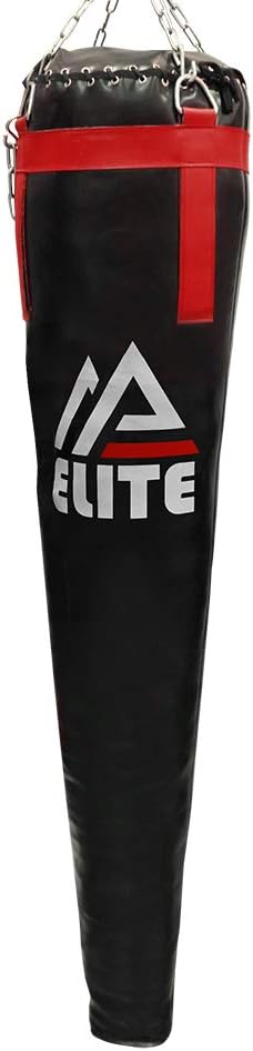 Synthetic Leather Uppercut Heavy Bag - Boxing, MMA, Muay Thai Training, Punching &amp; Kicking - Durable ToughTek with Triple Stitching - 55lb Filled/Unfilled