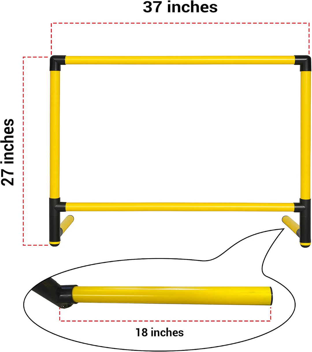 Amber Fight Gear Adjustable Training Hurdle, 6 Height Levels, 36–42 Inch