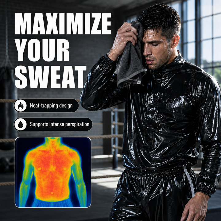 Amber Fight Gear Thermal Sauna Suit for Fitness Running, Multiple Sizes