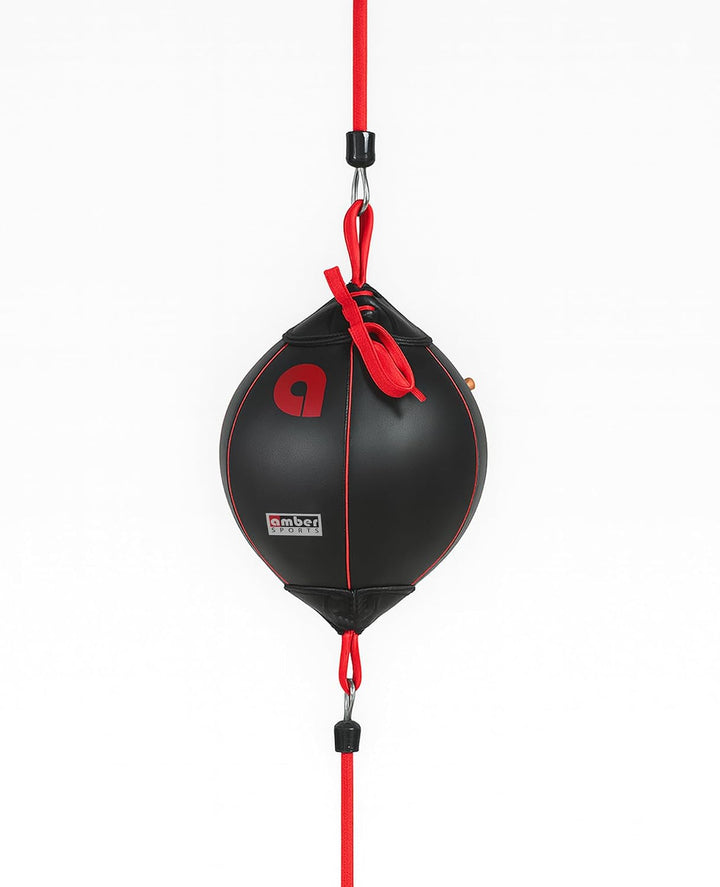 Amber Fight Gear Leather Double End Speed Bag for Boxing and MMA