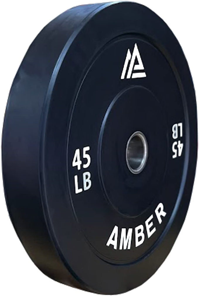 Amber Fight Gear Olympic Bumper Plates with 2-Inch Stainless Steel Hub