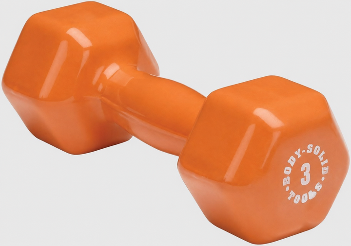 Body-Solid Tools Vinyl Studio Dumbbells 1lb to 15lb