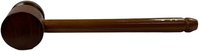 AMBER Sporting Goods Cricket Stump Wooden Mallet Wooden Mallet/Hammer for Knocking and Bat Preparation