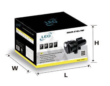 Leo Pump Permanent Lawn Sprinkler Pump Robust, Durable, Safe, Versatile, and Efficient Water Management Solutions for High-Volume Irrigation Needs, UCSM200 230V, 2 HP