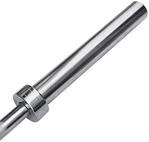 Olympic Weightlifting Barbell Bar 86 Inch - Heavy-Duty Straight Bar for 2-inch Weight Plates - 330 lb. Weight Capacity