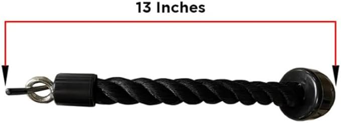 Amber Sporting Goods Ultimate LAT Machine Accessory: Tricep Rope for Improved Grip Strength - 1000 lbs Lab-Tested, Versatile Full Body Workout Heavy-Duty Rope