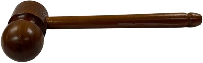 AMBER Sporting Goods Cricket Stump Wooden Mallet Wooden Mallet/Hammer for Knocking and Bat Preparation