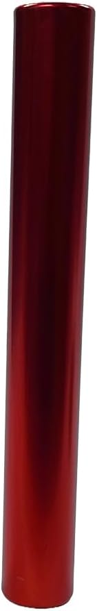 Aluminum Relay Baton Get The Winning Edge with Our Official Size, Lightweight, and Safe, Red Pack of 2