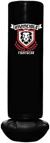 Invincible Fight Gear Bounce Back Freestanding Heavy Duty Boxing Punching Heavy Bag - Durable, Convenient, Multi-Use - Great for Aerobic Fitness and Martial Arts Workouts