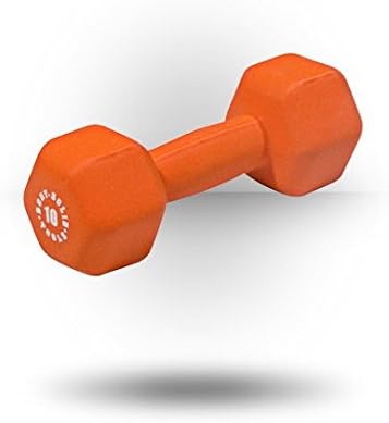 BSTND Tools Neoprene Dumbbell for Weight and Aerobic Training, Pilates &amp; Physical Therapy, Hand Weights, Free Weights Hex End  Color Coordinated Dumbbells - Green 3lb