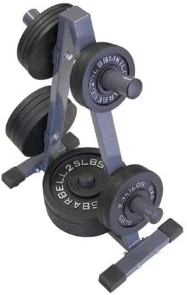 Ultimate Gym Storage Solution: Olympic 2 Plate Weight Rack - Organize, Stabilize, and Maximize Your Home Workouts