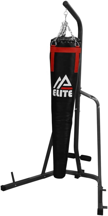 Synthetic Leather Uppercut Heavy Bag - Boxing, MMA, Muay Thai Training, Punching &amp; Kicking - Durable ToughTek with Triple Stitching - 55lb Filled/Unfilled