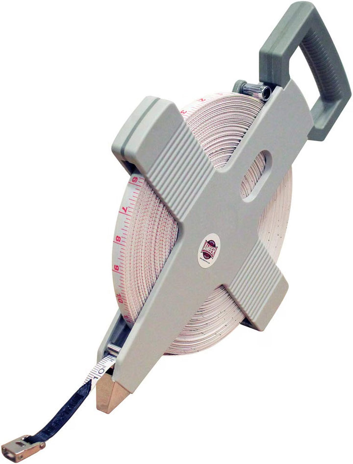 Amber Fight Gear Open Reel Fiberglass Measuring Tape, 100–330 Feet