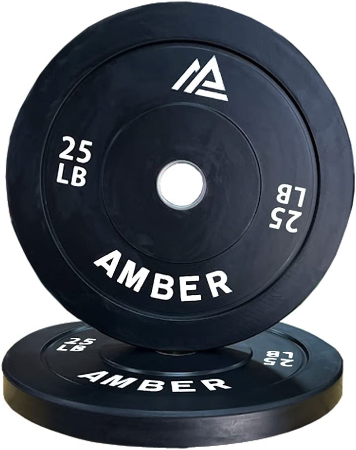 Amber Fight Gear Olympic Bumper Plates with 2-Inch Stainless Steel Hub