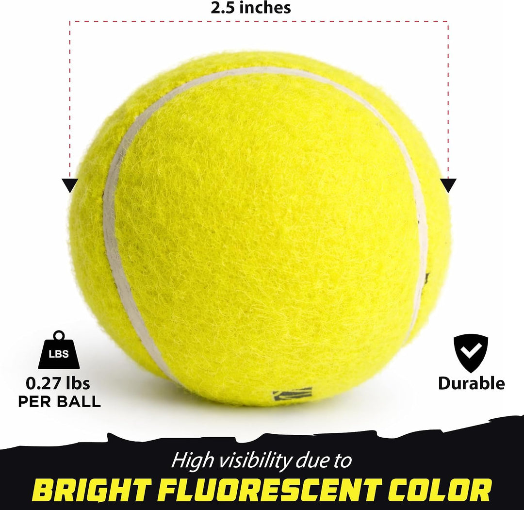 LIVEVIE Professional Cricket Tennis Balls, 2.5 Inch, Training