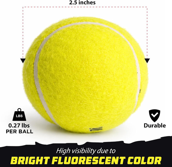 LIVEVIE Professional Cricket Tennis Balls, 2.5 Inch, Training