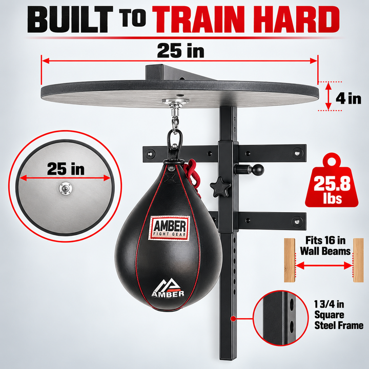 Amber Fight Gear Maximize Your Training with The Pro Style Speedbag Platform - High-Performance Punching Bag Accessories