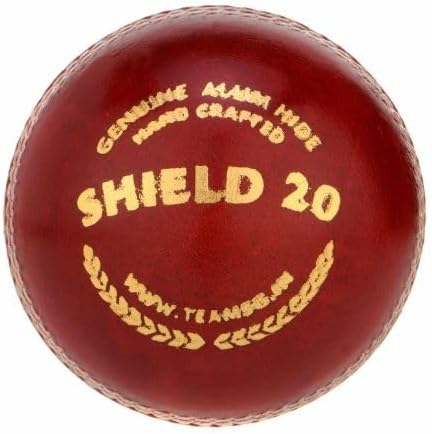 SG Cricket Shield 20 Premium Leather Ball (Red Color)