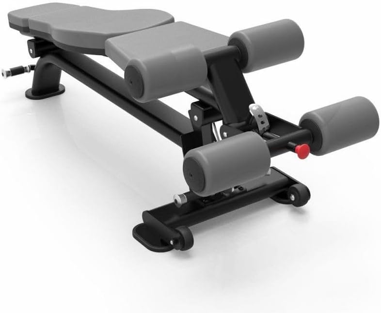 Premium Adjustable Decline Bench, Durable Construction, Comfort, Hygiene, Stability, and Mobility for Effective Workouts