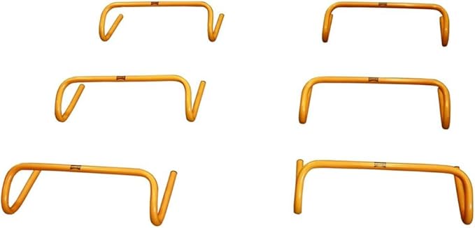 Multi-Sport Speed Training Hurdles Set of 6 Mini Hurdles for Agility &amp; Coordination, Lightweight PVC Construction, Ideal for Football, Soccer, Baseball, Hockey, Track, Tennis, Lacrosse (9 inch)