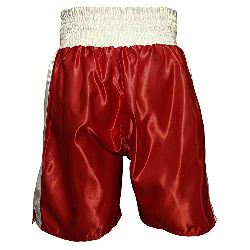 Fearless Classic Satin Pro-Style Boxing Trunks, Premium Lightweight Fight Shorts for Training, Sparring, and Gym Wear