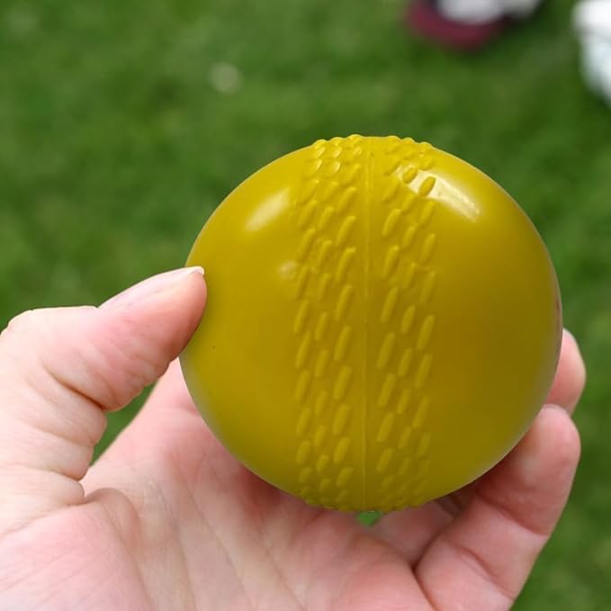 Amber Fight Gear Indoor Cricket Essential PVC Balls Safe, Durable Training Aid for Indoor Surfaces, Perfect for Skill Refinement &amp; Recreational Play (3)