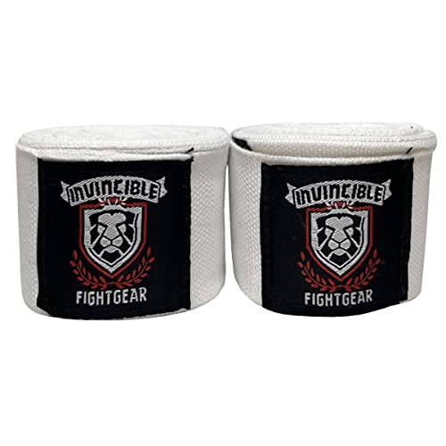 White Amber Fight Gear 180-Inch Elastic Hand Wraps