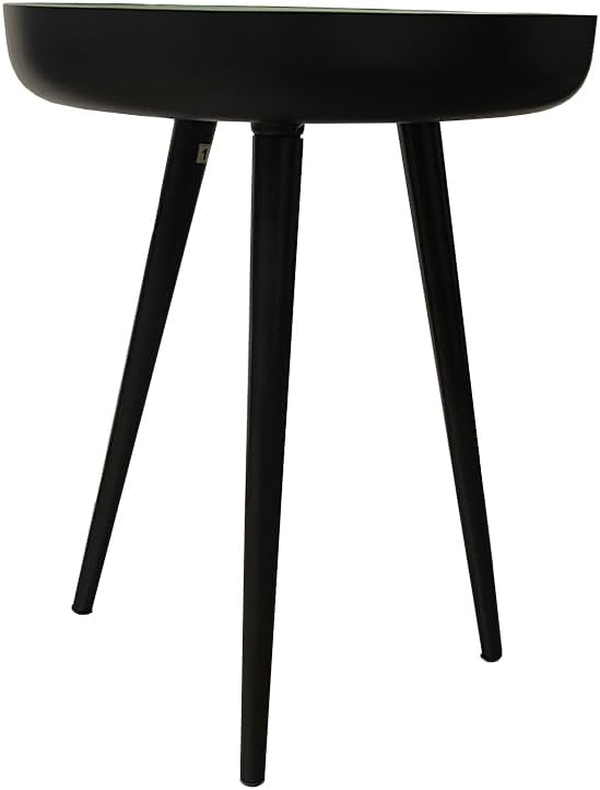 LIVEVIE Bregenz Collection Enamel-Coated Metal End Table Versatile Indoor Decor &amp; Serving Table for Home and Office, Lime Green, 16 x 20 inches