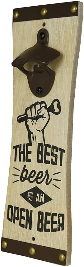 Wall-Mounted Bottle Opener for Beer, Soda, and Pop Modern &amp; Elegant Kitchen and Barware