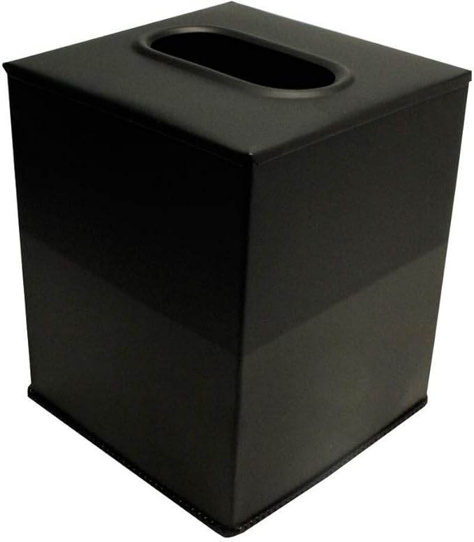 Millennium Collection Elegant Paper Facial Tissue Box Cover Holder - Perfect for Bathroom Vanity, Bedroom Dresser, Nightstand, Home Office