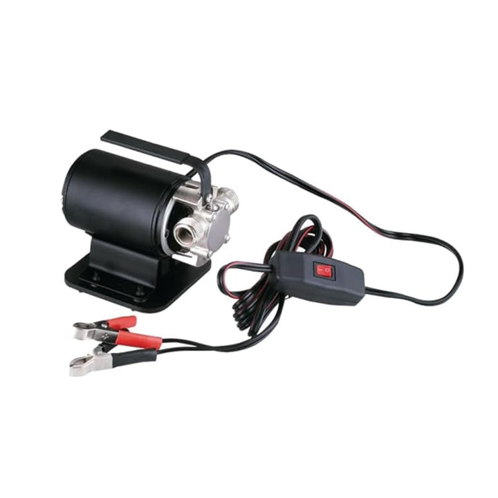 LIVEVIE Leo Pump Transfer Pump Ergonomic Handle, Metal Volute, Oil-Free, Thermal Protection, 115V/12V, Suction Attachment, Brass Adapters, 1/10HP 12V, PM001-1