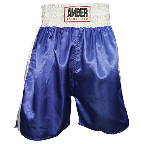 Fearless Classic Satin Pro-Style Boxing Trunks, Premium Lightweight Fight Shorts for Training, Sparring, and Gym Wear