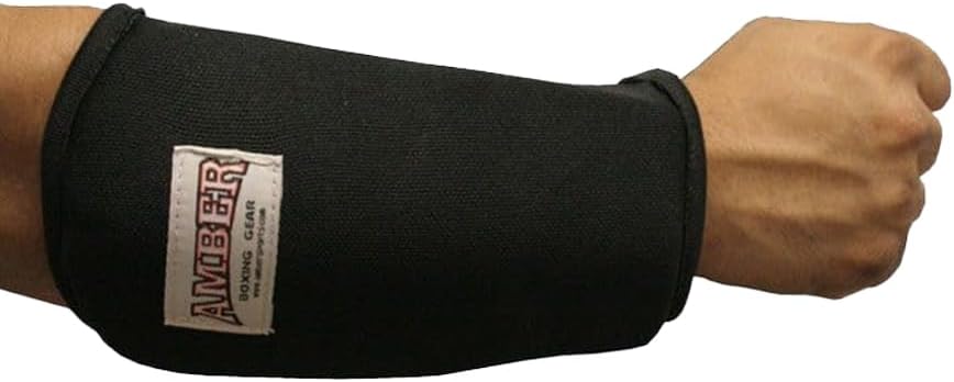 Durable nylon forearm protectors.