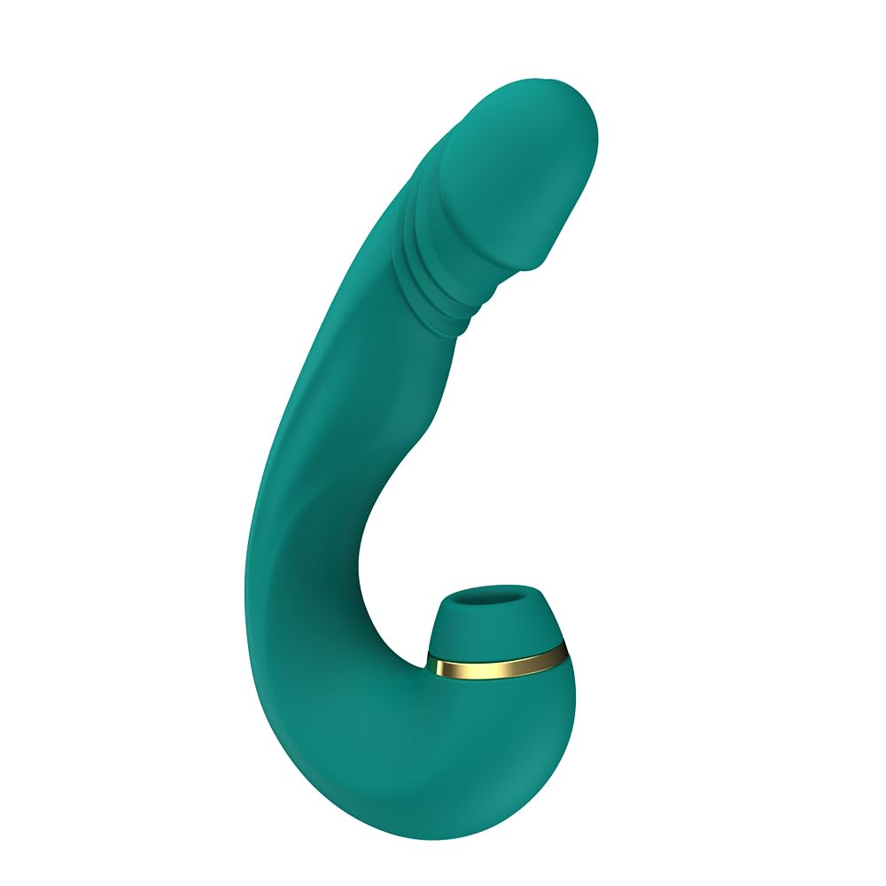 Clitoral &amp; G-Spot Vibrator with Suction, Tapping &amp; Vibration, 3-in-1 Rechargeable Waterproof Silicone Toy