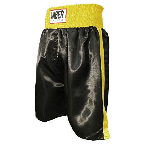 Fearless Classic Satin Pro-Style Boxing Trunks, Premium Lightweight Fight Shorts for Training, Sparring, and Gym Wear