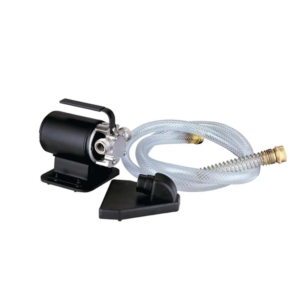 LIVEVIE Leo Pump Transfer Pump Ergonomic Handle, Metal Volute, Oil-Free, Thermal Protection, Suction Attachment, Brass Adapters, 1/10HP 115V/60HZ, PM001C-1