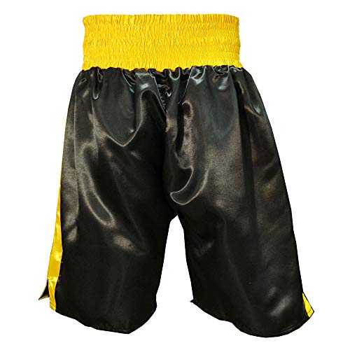 Fearless Classic Satin Pro-Style Boxing Trunks, Premium Lightweight Fight Shorts for Training, Sparring, and Gym Wear