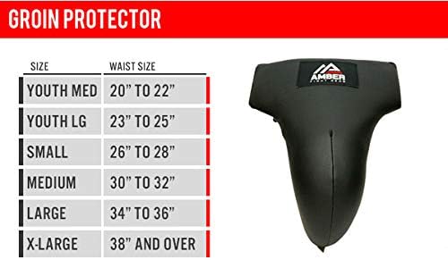 Boxing MMA Groin &amp; Abdominal Protector, High-Density EVA Foam, PU Leather Shell, Deep Cup Protection, Lightweight &amp; Comfortable for Boxing, Kickboxing, Muay Thai &amp; Contact Sports