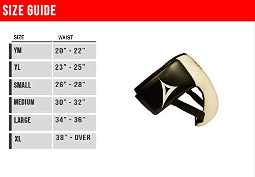 Elite Deluxe MMA Groin Abdominal Protector - Ultimate Protection for Contact Sports - Gym &amp; Workout Silver/Black Y-Large